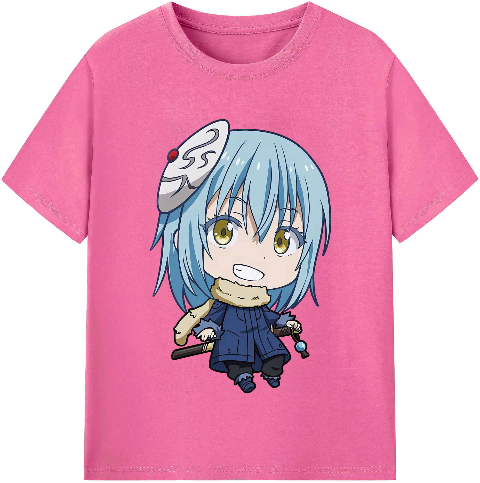 （画像用） 転スラ Regarding Reincarnated to Slime レディースカジュアルプリントTシャツ（綿100％）